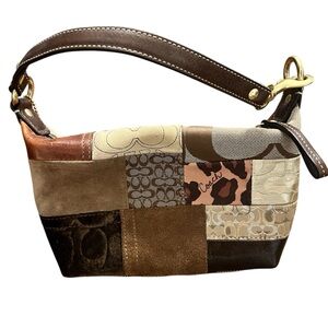Rare Vintage Y2K Coach Mini Boho Patchwork Bag